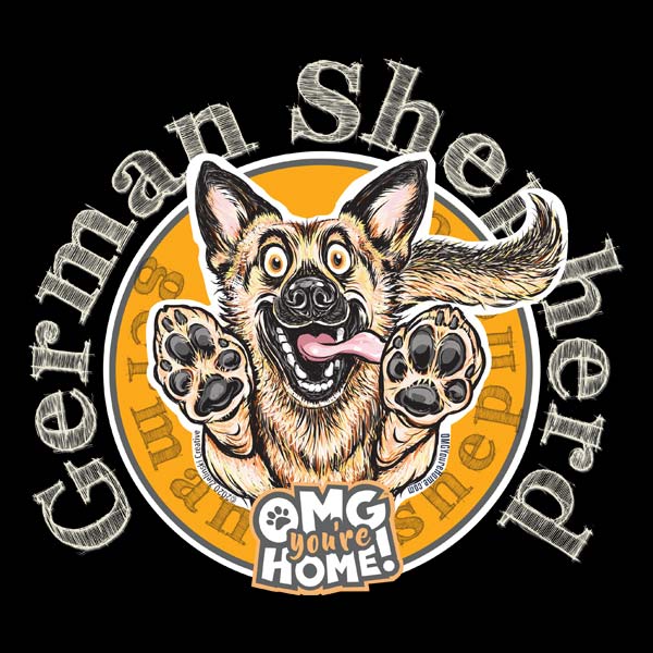 OMG German Shepherd with name